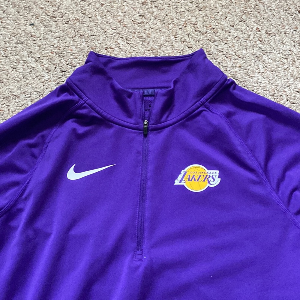 NBA lakers nike pull over